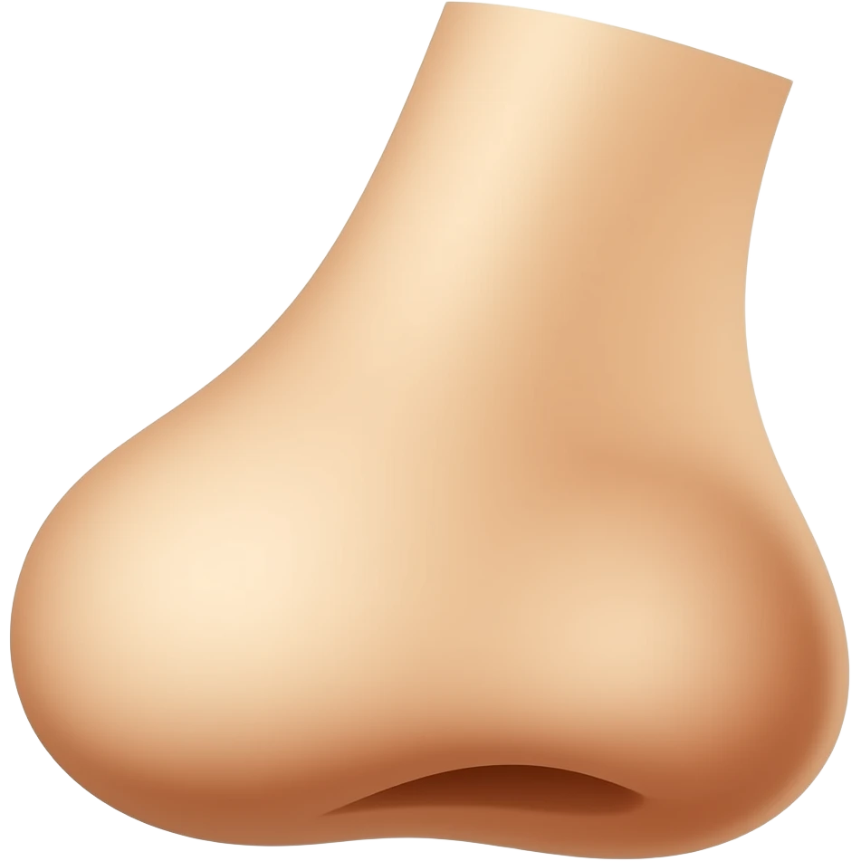 Nose, side view emoji