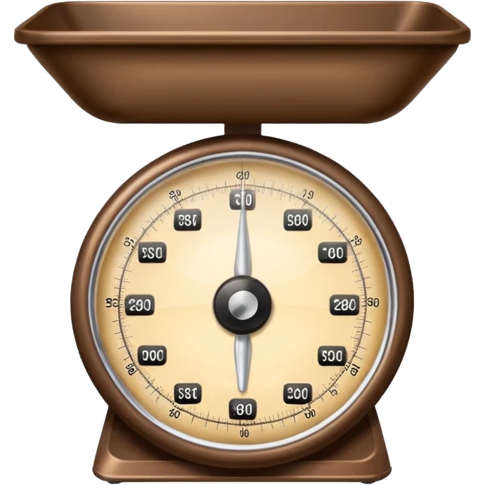 Make a weighing scale emoji in color brown emoji