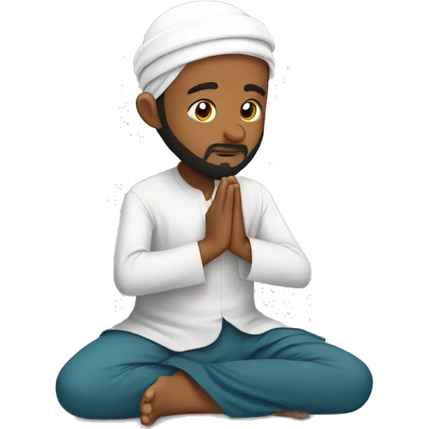 Muslim doing Sujood emoji