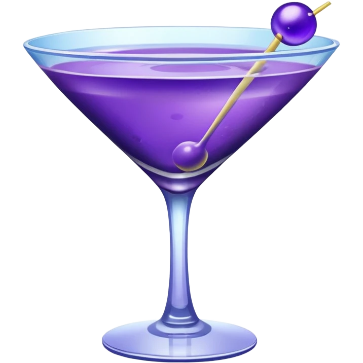 Purple Martini emoji
