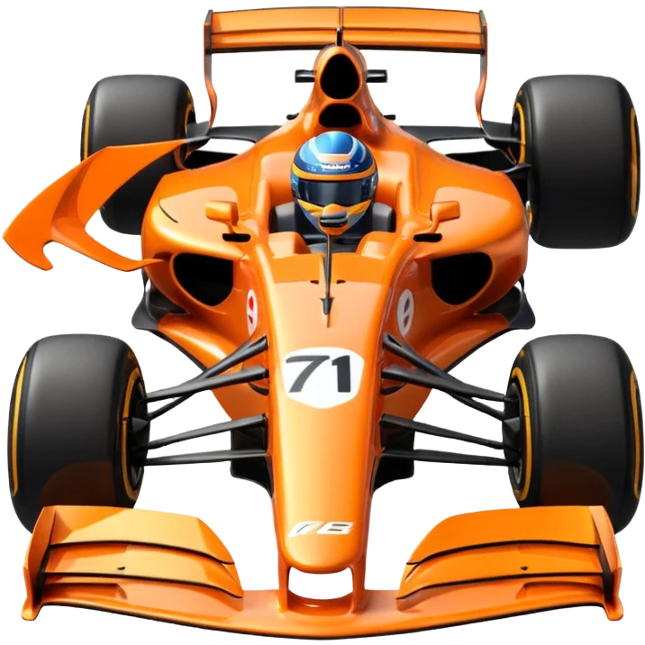 Make an f1 McLaren car emoji