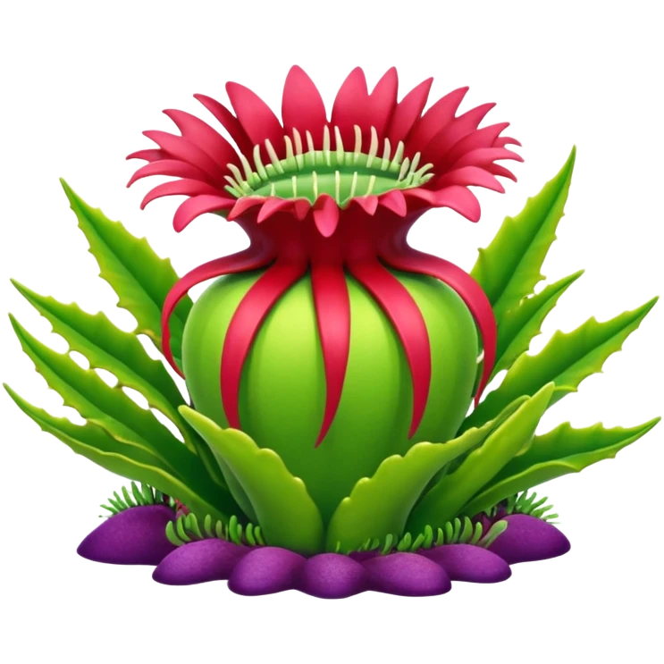 venus flytrap sea anemone emoji