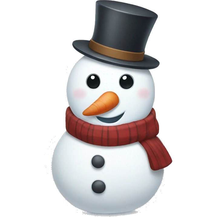 Cute snowman emoji
