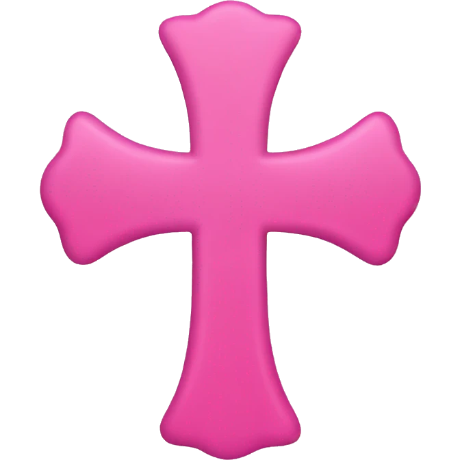 pink cross  emoji