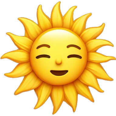 Pretty sun emoji