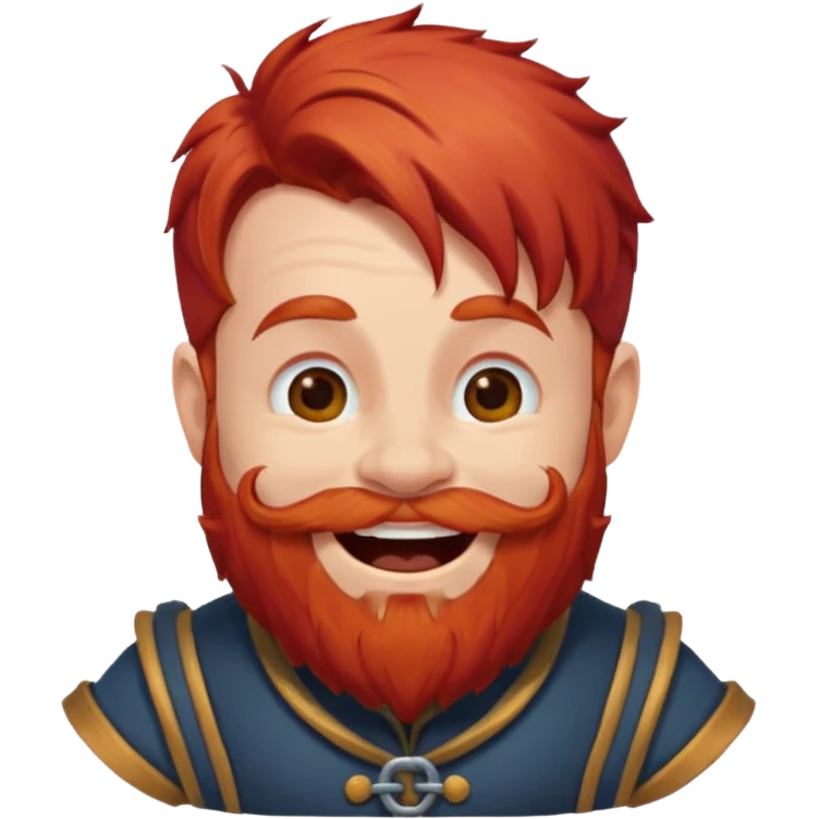 Ein zwerg mit roten Haaren der lacht emoji