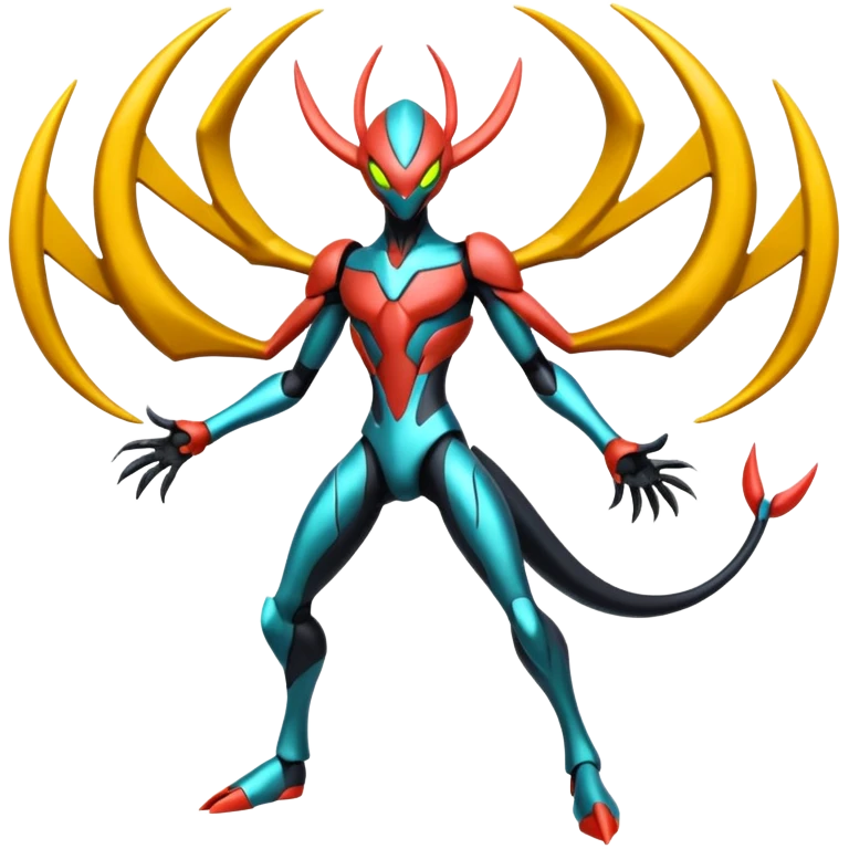 Futuristic Deoxys-Darkrai-Giratina-fusion (full body) emoji