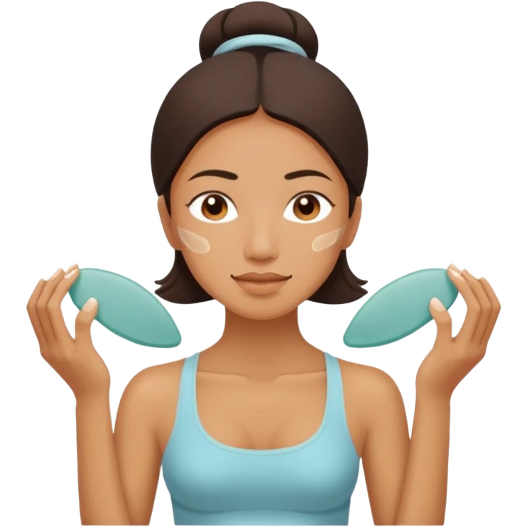 yoga face gua sha emoji