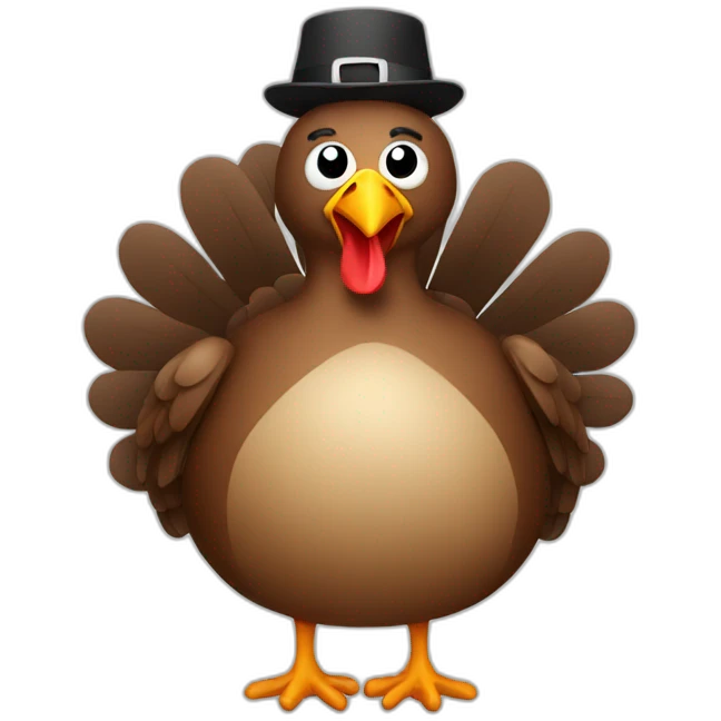Fat turkey emoji