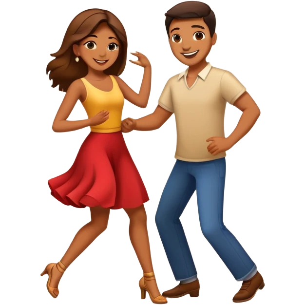 Deux personnes qui danse le zouk  emoji