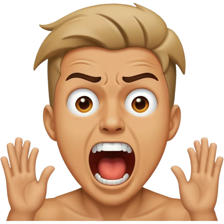 Guy scream JT emoji