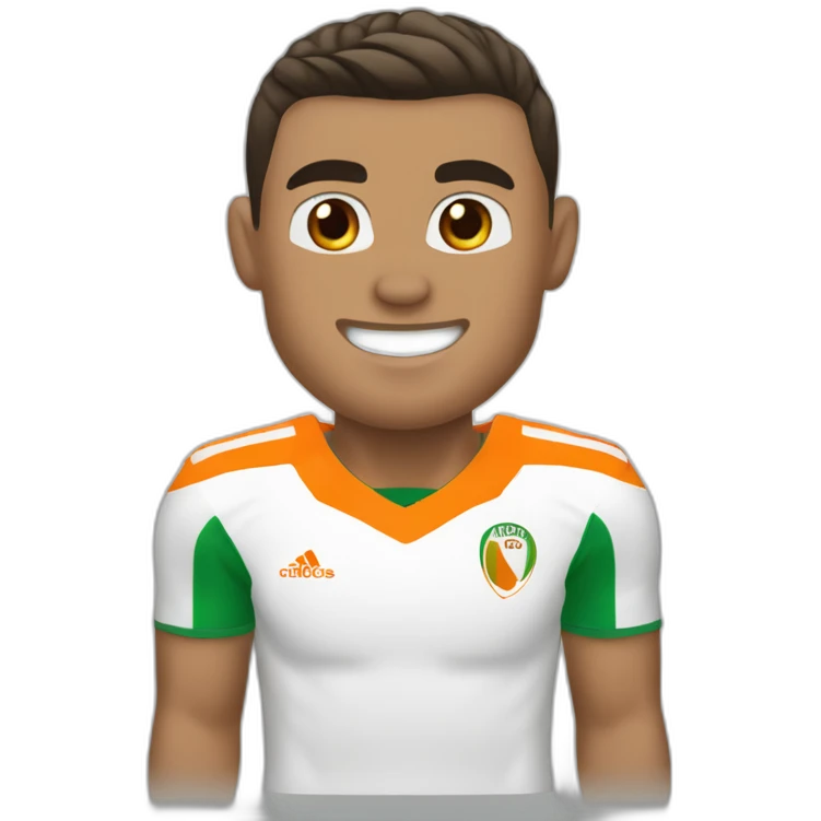 Cristiano Ronaldo avec le maillot de la Côte d’Ivoire  emoji