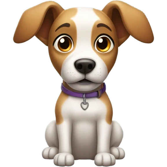Dog saying I love you  emoji