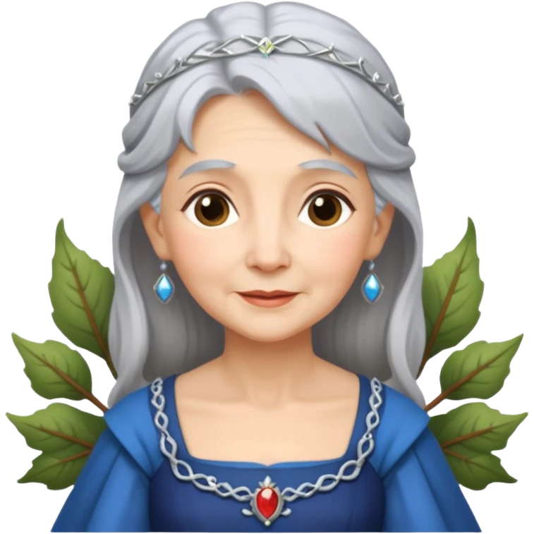 The kind and amiable grandmother in medieval fairy tales emoji