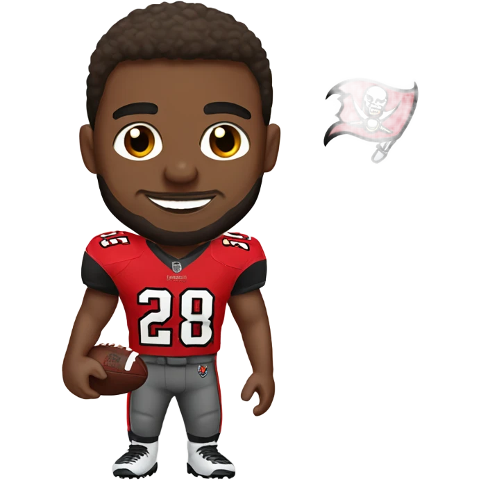 Caucasian Tampa Bay Buccaneers football player  emoji
