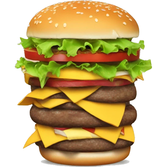 Una hamburguesa con chill emoji