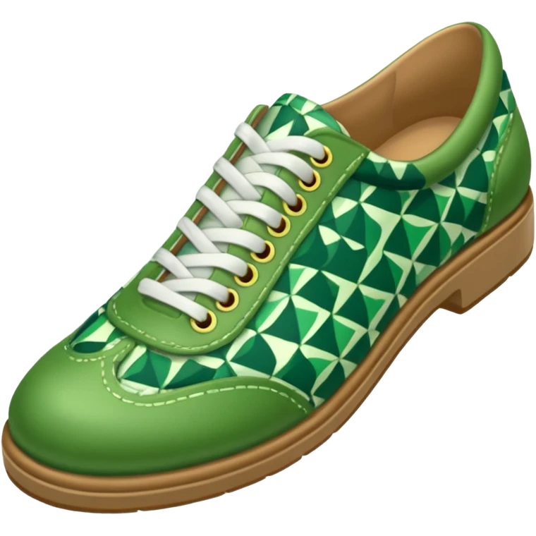green patterned shoes  emoji