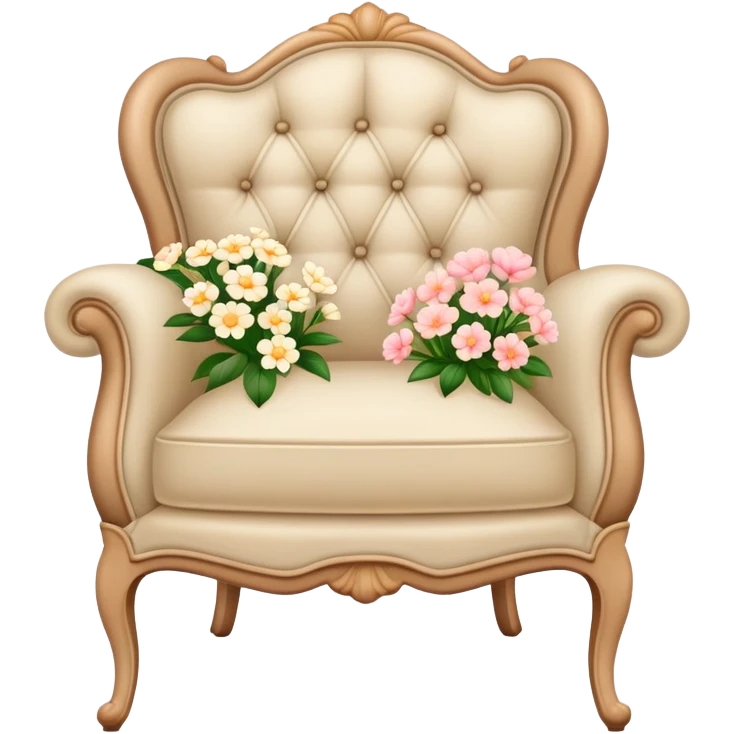 light beige bergere flowers  emoji
