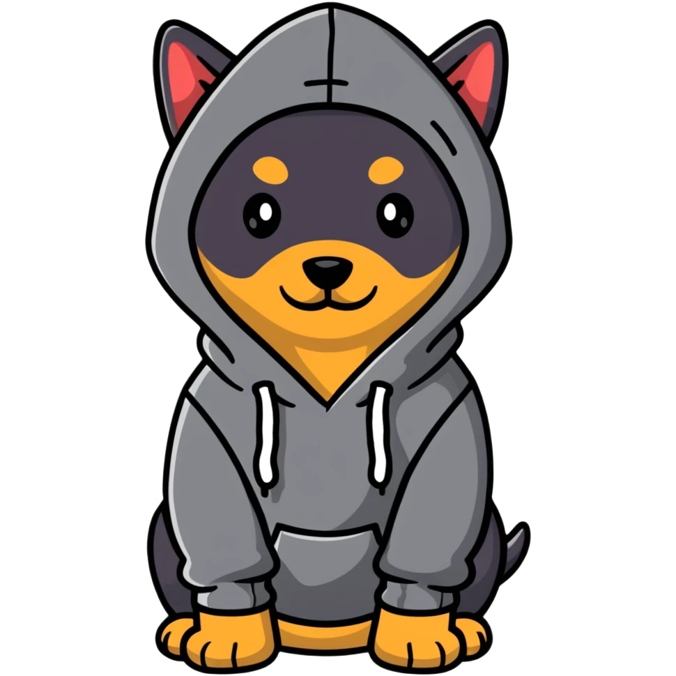 Perro con una sudadera  emoji