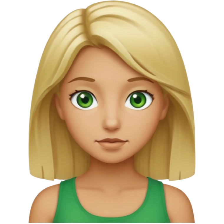 Blonde tan girl emoji