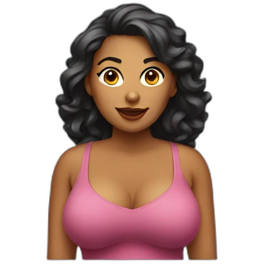 large breasted woman emoji