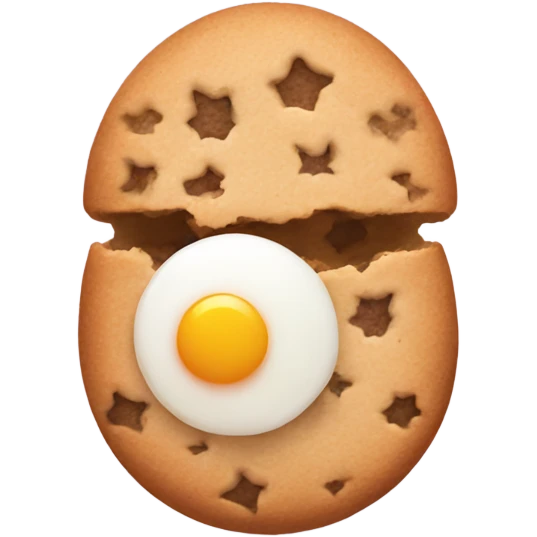 Egg making cookies  emoji