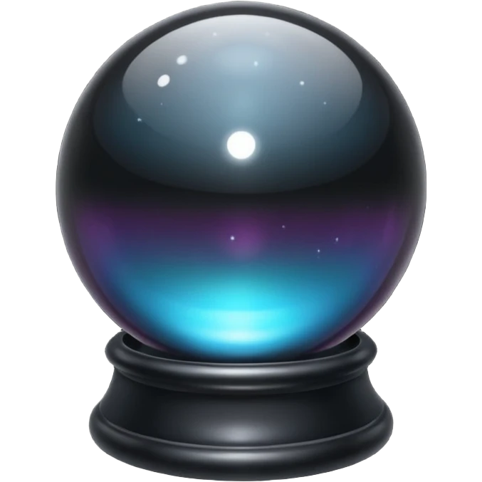 black crystal magic ball emoji