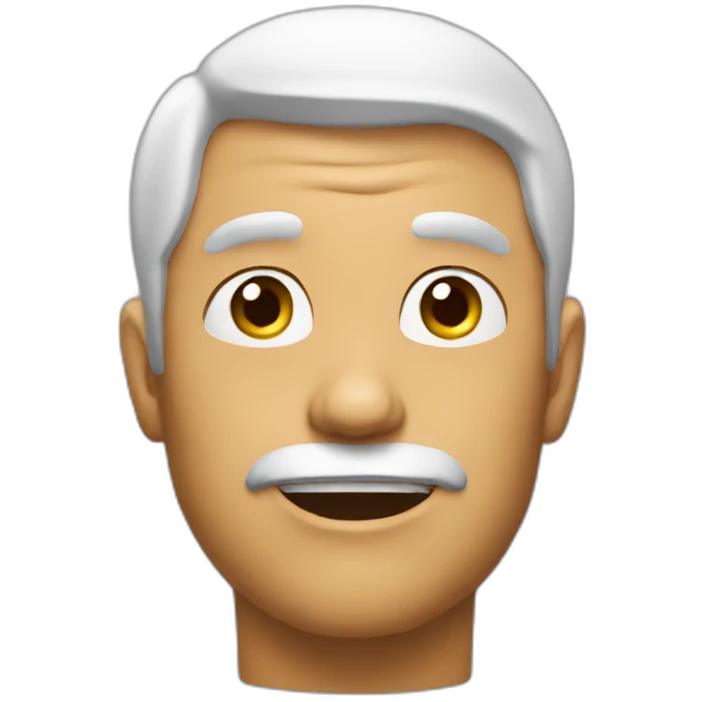 grown man with a WTF face emoji