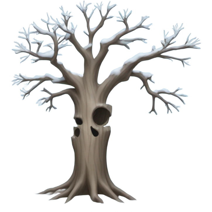 winter tree emoji