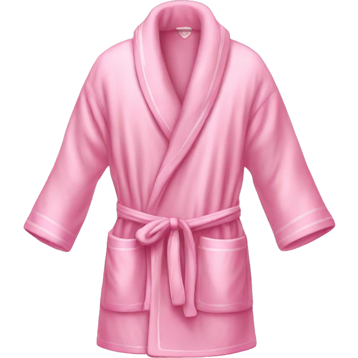 Light pink luxury bathroom robe emoji