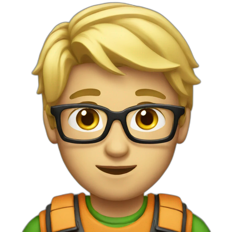 Smart gamer emoji