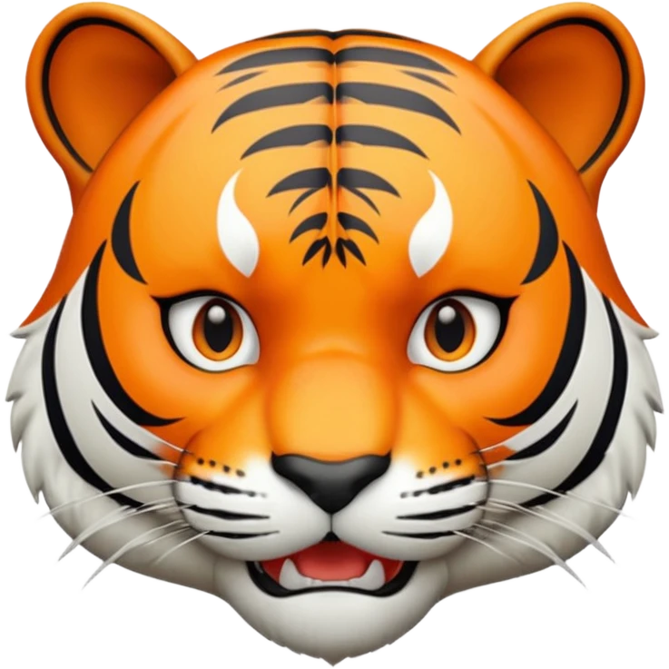 Dangerous tiger face emoji