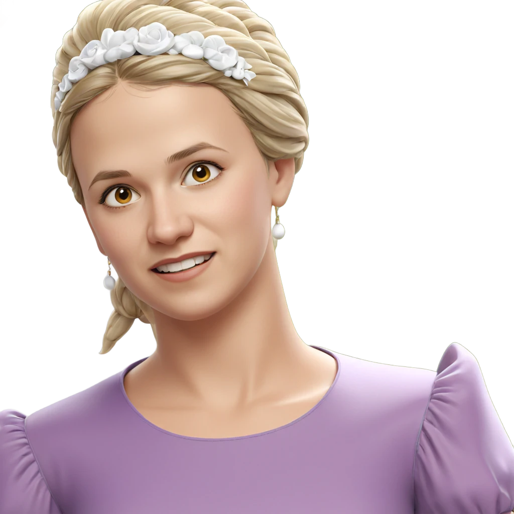 girl in a dreamy dress emoji