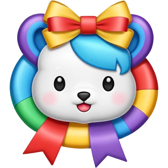 Pookie sticker ribbion emoji