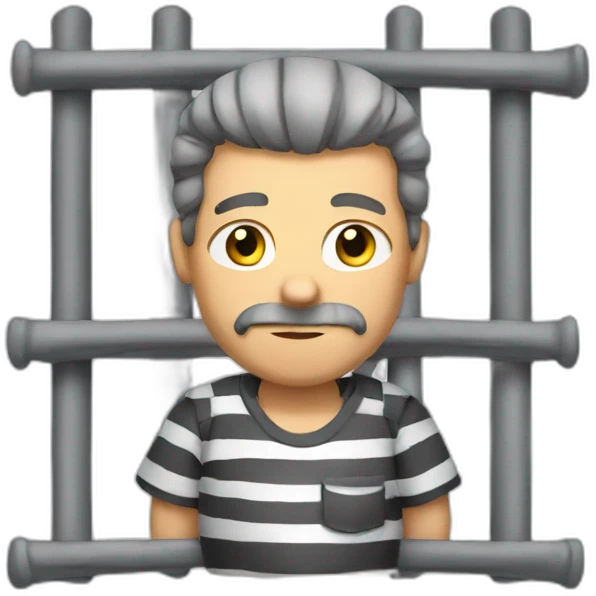 prisoner in prison emoji
