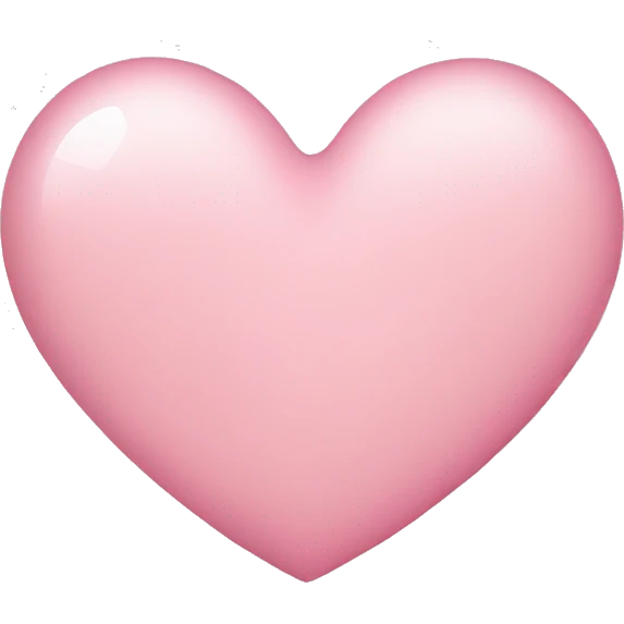 light pink heart emoji