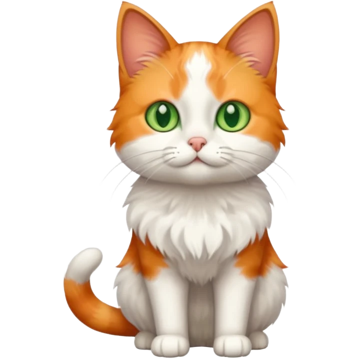 Short cat standing upright emoji