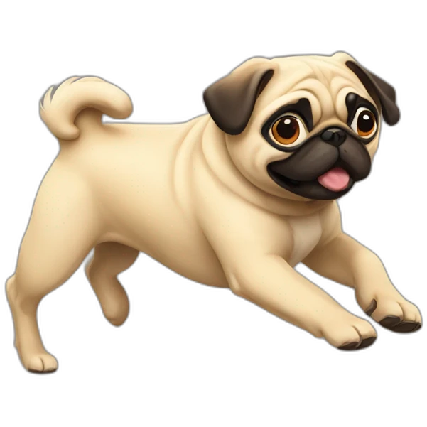 pug run emoji