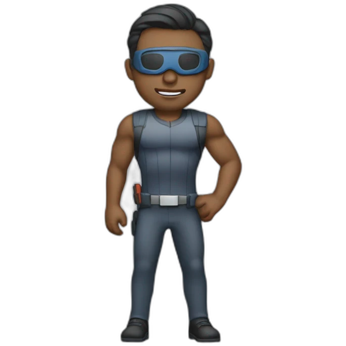 The architect is a superhero emoji