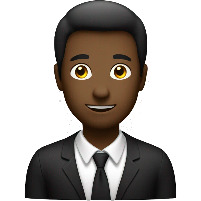 Create a logo man black  emoji