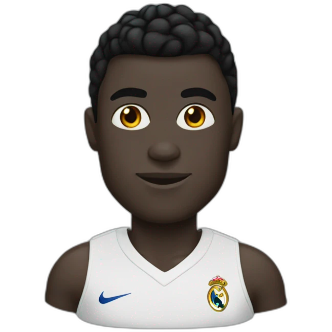 Cristiano Ronaldo with black skin emoji