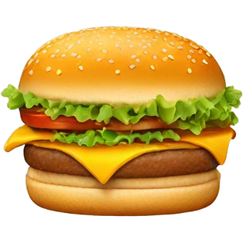 Fry burger emoji