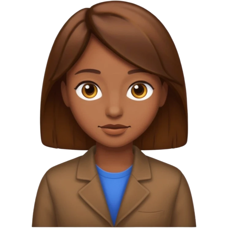 pero de pelo marrón emoji