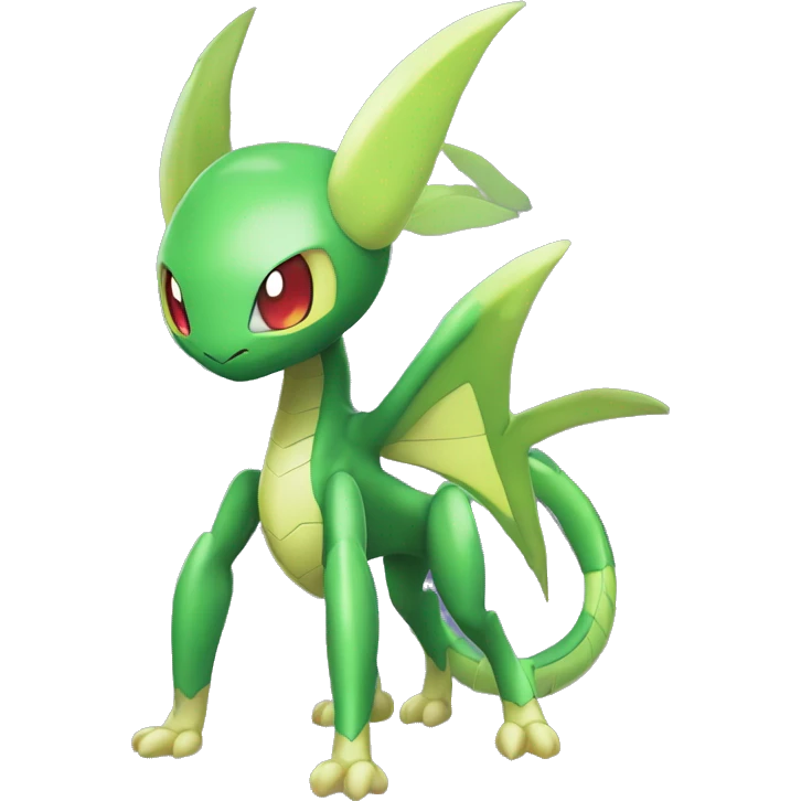 Cool Edgy Chibi Legendary Shiny Fakemon-Pokémon-Genesect-Flygon With Full Body Detailed High Quality emoji