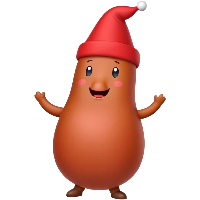 dancing sausage with fez on emoji