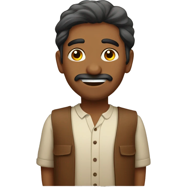 Indian man saying very good emoji