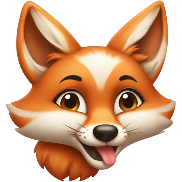 fox sending kisses emoji