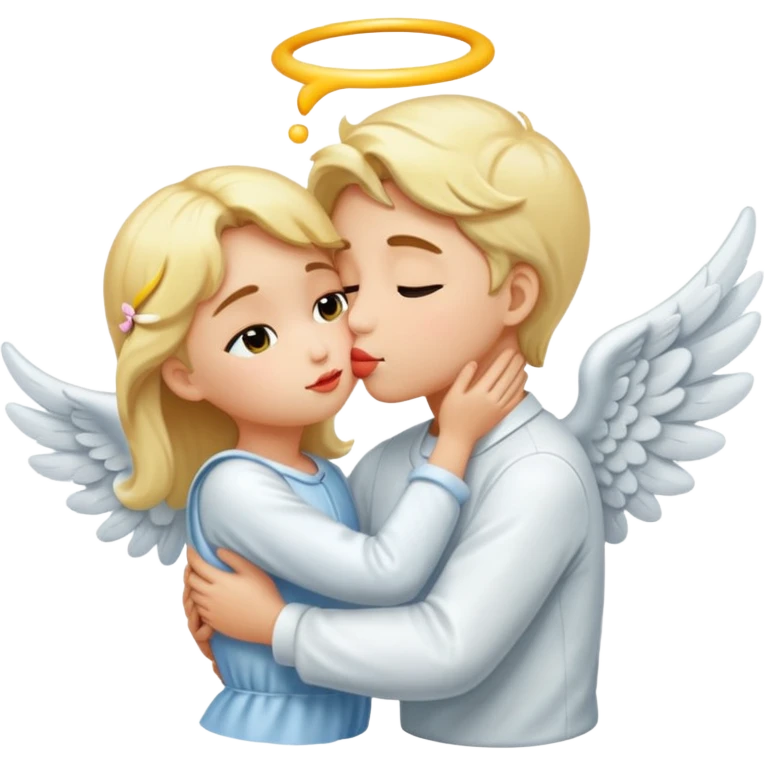 Sweet angelic kiss emoji emoji