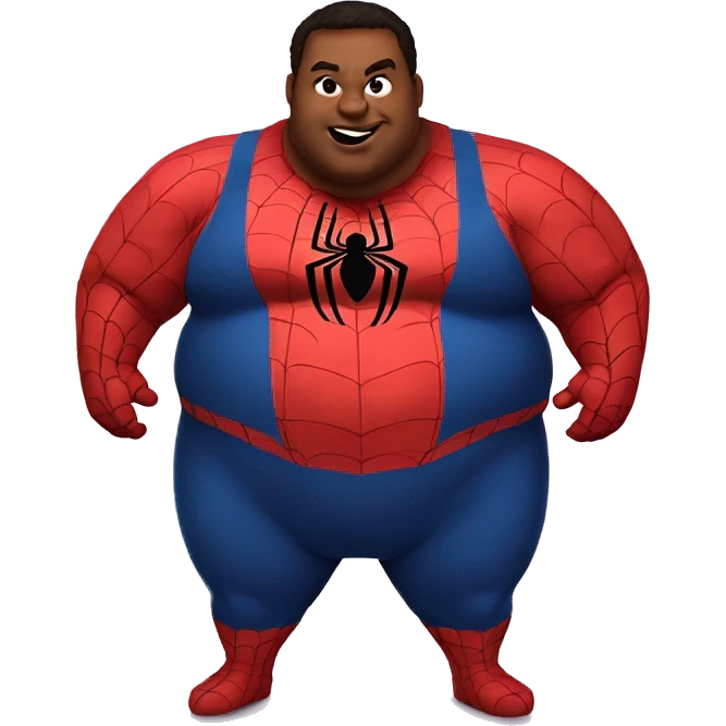 Fat fat fat spiderman emoji