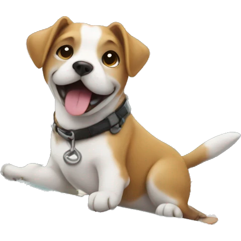 Dog on a boat emoji